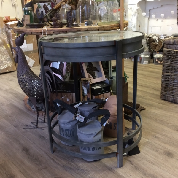 Kovový konferenční stůl hodiny 42,4x54,2x42,4cm