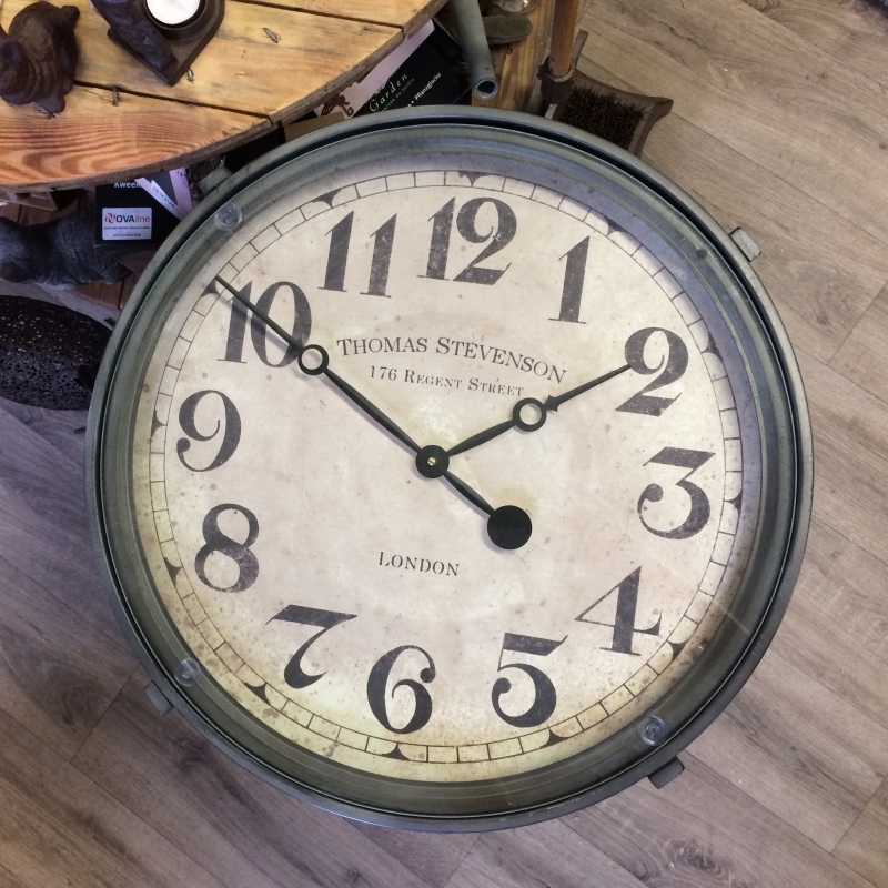 Kovový konferenční stůl hodiny 52×60,7×52cm