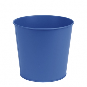 Kovový květináč 15,4cm modrá