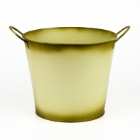 Kovový kyblík levandule 19x16cm