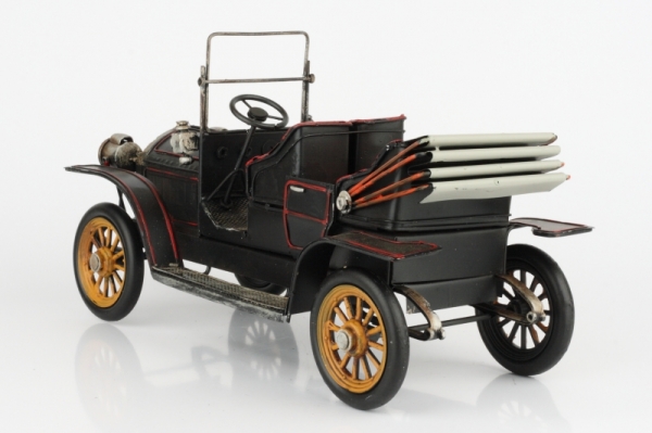 Kovový model auta černo-červené 33cm