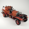 Kovový model - hasičské auto 43cm