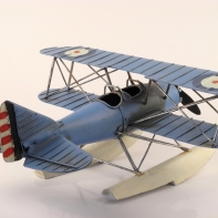 Kovový model letadla modré 30 cm 