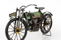 Kovový model motokolo zelené 30cm