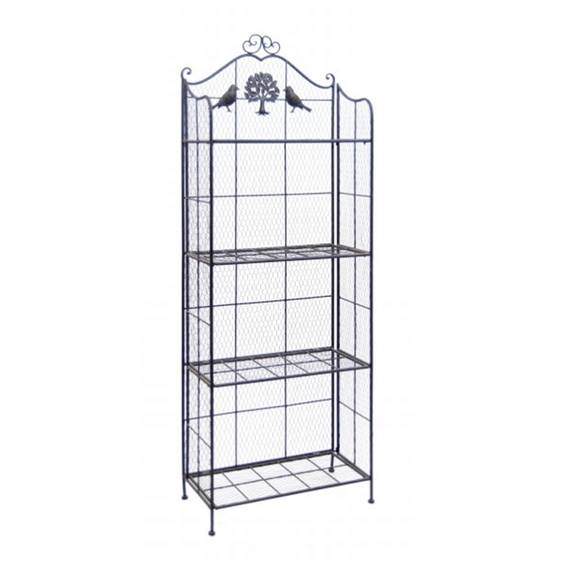 Kovový nábytek - police s regály 55,5x155x29cm