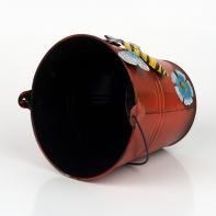 Kovový obal kbelík včela 17x16cm