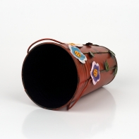 Kovový obal váza kytka 13x17cm