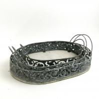 Kovový podnos 3kusy 