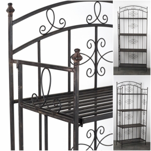 Kovový regál 4 police 162x71x30cm