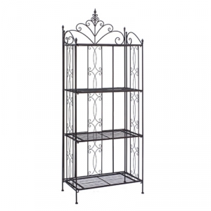 Kovový regál na květiny 4 police 169x66x33cm