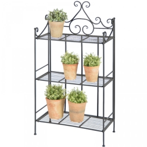 Kovový regál s policemi 60x30,5x113,2cm