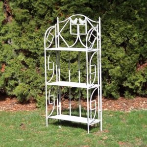 Kovový regál s poličkami 60x24x128cm