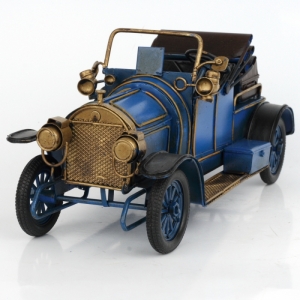 Kovový retro model auta se sklápěcí střechou 27cm