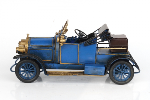 Kovový retro model auta se sklápěcí střechou 27cm