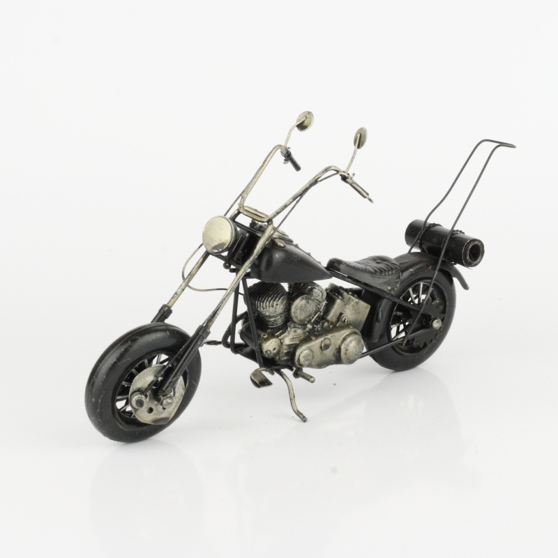 Kovový retro model motorka chopper 32cm
