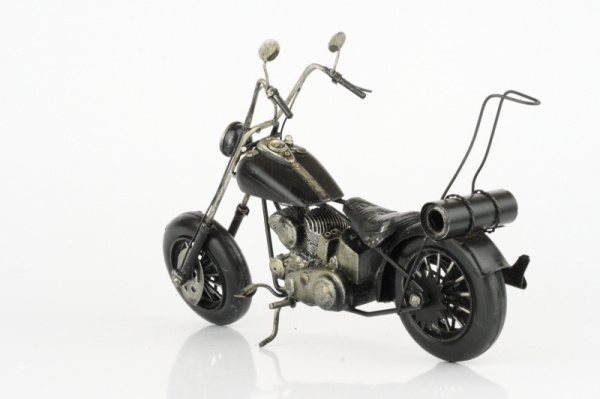 Kovový retro model motorka chopper 32cm