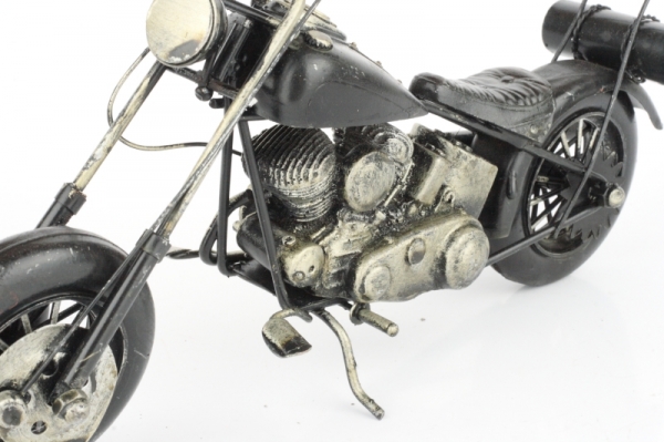 Kovový retro model motorka chopper 32cm