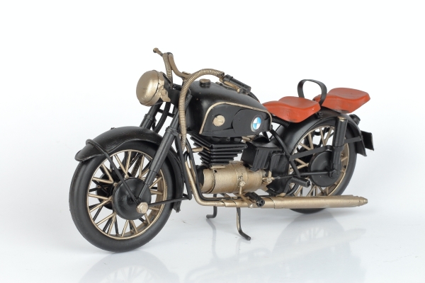 Kovový retro model motorky plech 28cm 