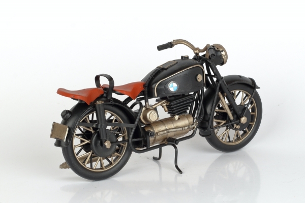 Kovový retro model motorky plech 28cm 