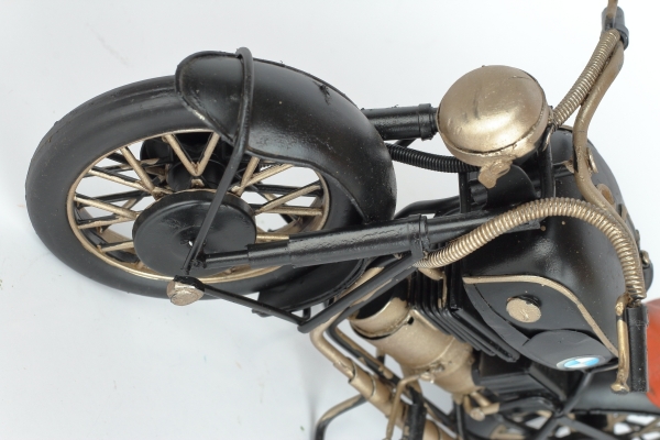 Kovový retro model motorky plech 28cm 
