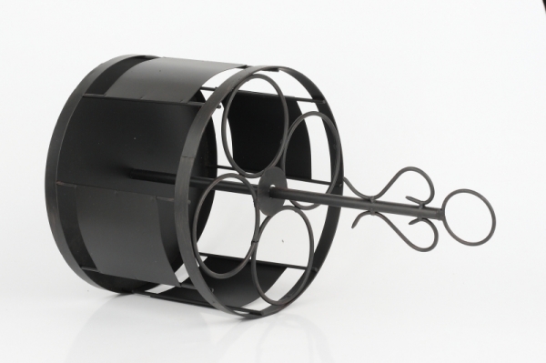 Kovový stojan na 4 lahve vína 40cm