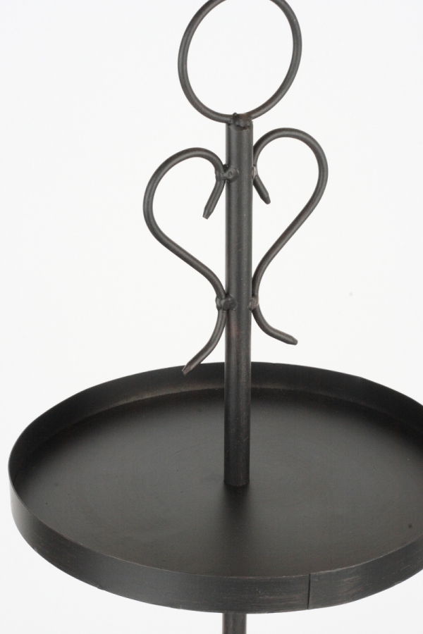 Kovový stojan na 4 lahve vína 60cm