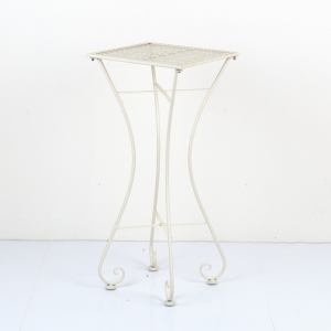 Kovový stojan na květiny bílý 33x72x33cm