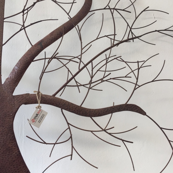 Kovový strom na zeď 114x114cm