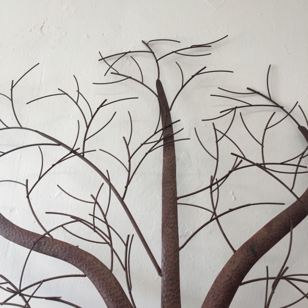 Kovový strom na zeď 114x114cm