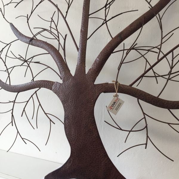 Kovový strom na zeď 114x114cm