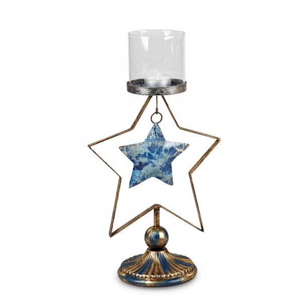 Kovový svícen 36 cm sada