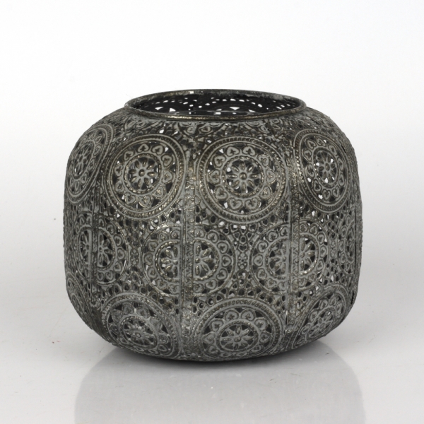 Kovový svícen koule 13,5cm