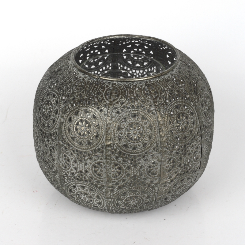 Kovový svícen koule 16,5cm