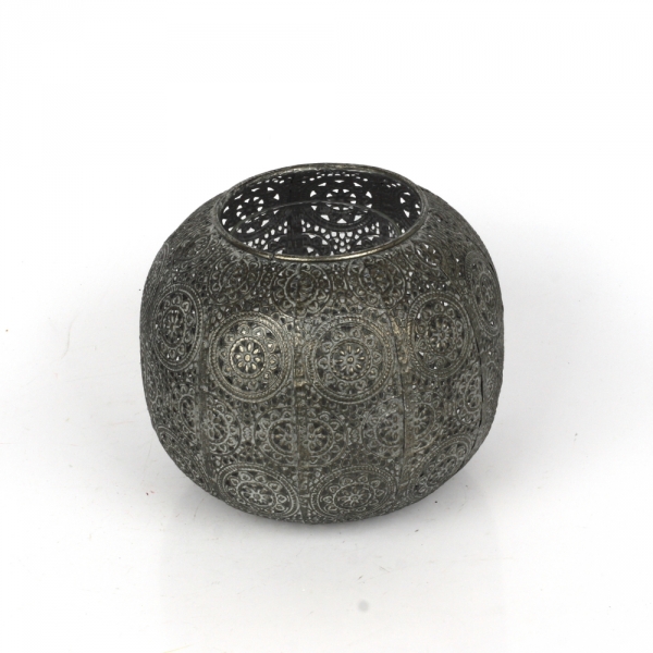 Kovový svícen koule 16,5cm