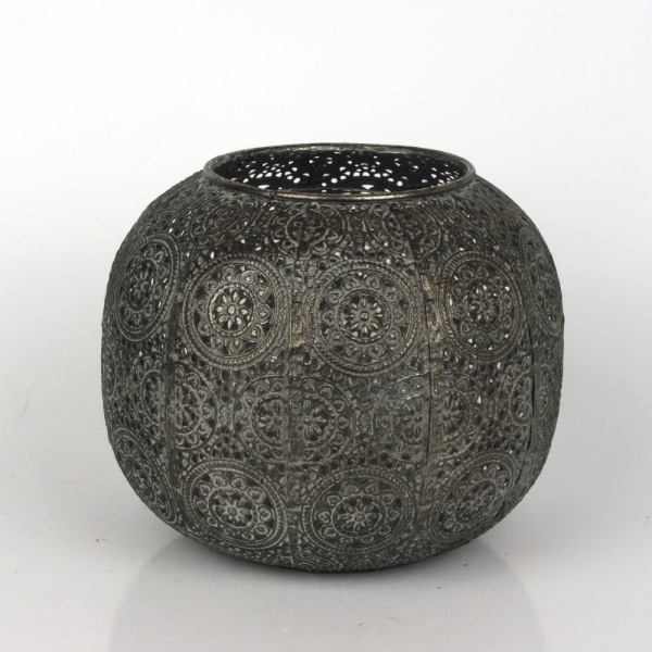 Kovový svícen koule 16,5cm