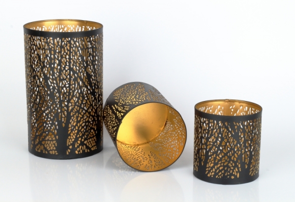 Kovový svícen na čajové svíčky 10cm