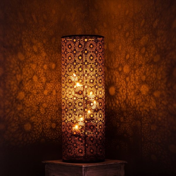 Kovový svícen na čajové svíčky 65cm