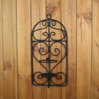 Kovový svícen na zeď 42cm