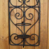 Kovový svícen na zeď 42cm