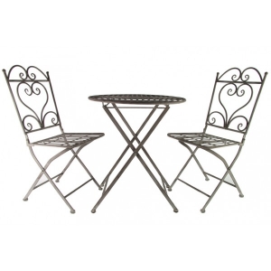 Kovový zahradní nábytek patina