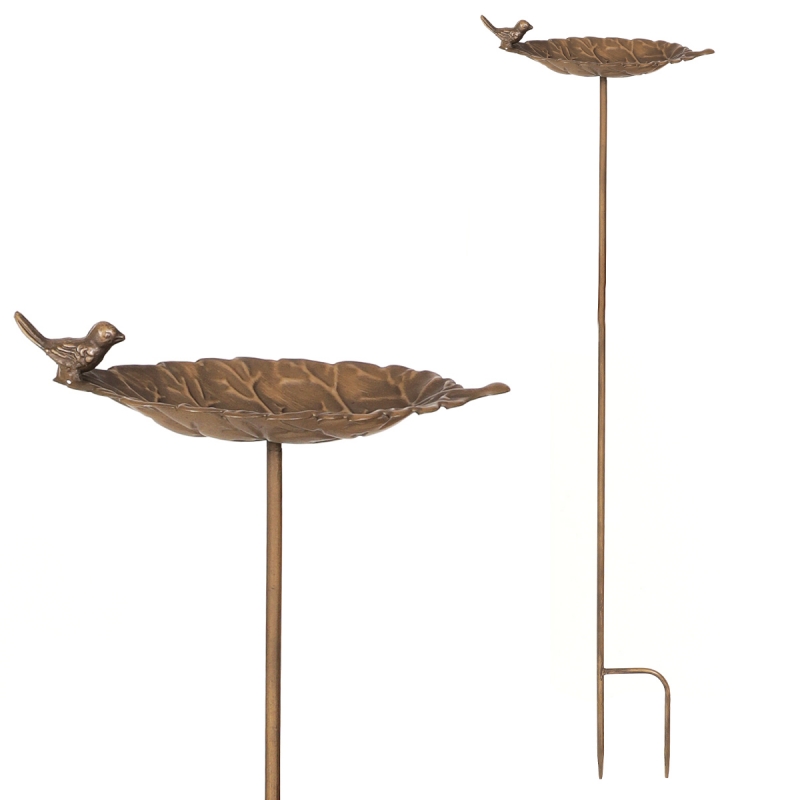 Kovový zápich do zahrady 86cm s pítkem