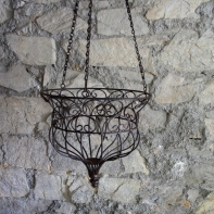 Kovový závěs na květiny 29cm