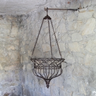 Kovový závěs na květiny 29cm