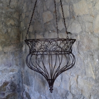 Kovový závěs na květiny 29cm