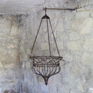 Kovový závěs na květiny 36cm