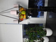 Kovový závěs - svícen 