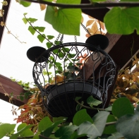 Kovový závěs - svícen 