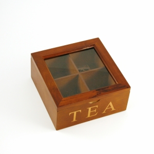 Krabička na čaj 18x18x8cm