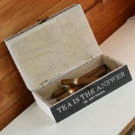 Krabička na čaj 2 patra 23x15x10cm