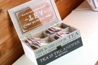 Krabička na čaj 2 patra 23x15x10cm